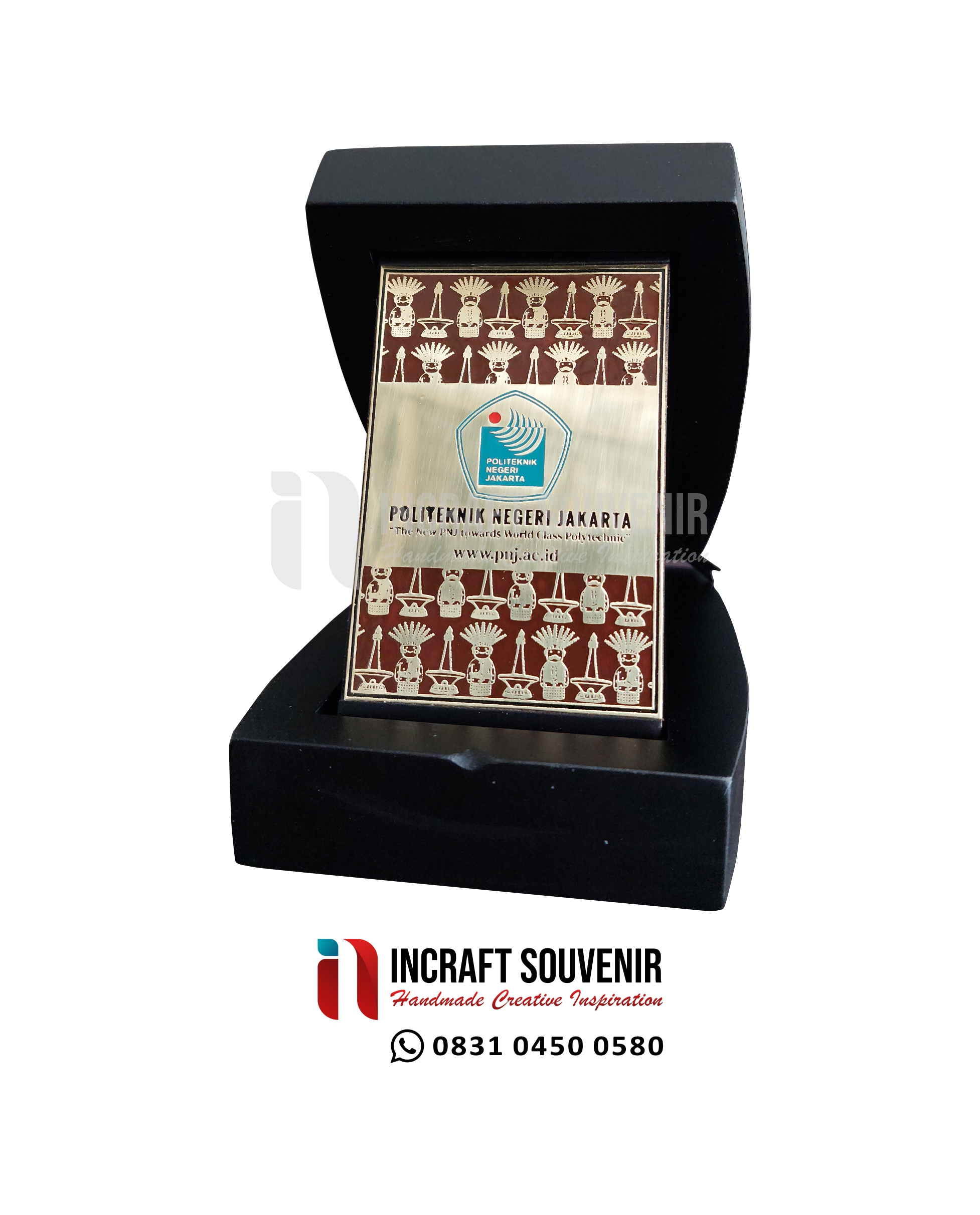 PLAKAT KAYU BOX MINI CUSTOM PNJ HITAM EKSKLUSIF K79